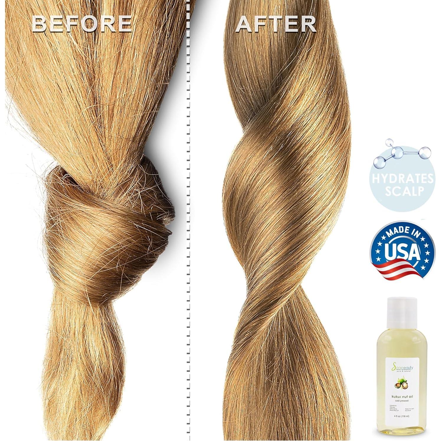 Aceite de Nuez Kukui Soapeauty 1.89L | Hidratante Natural Piel y Cabello