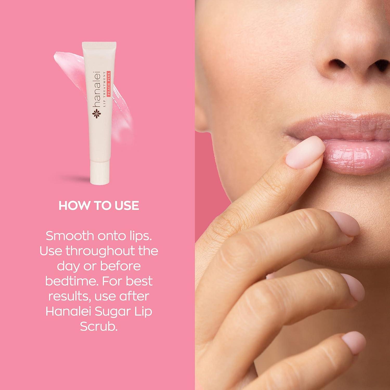 Conjunto Exfoliante y Tratamiento Labial Hanalei Durazno Rosa 15g