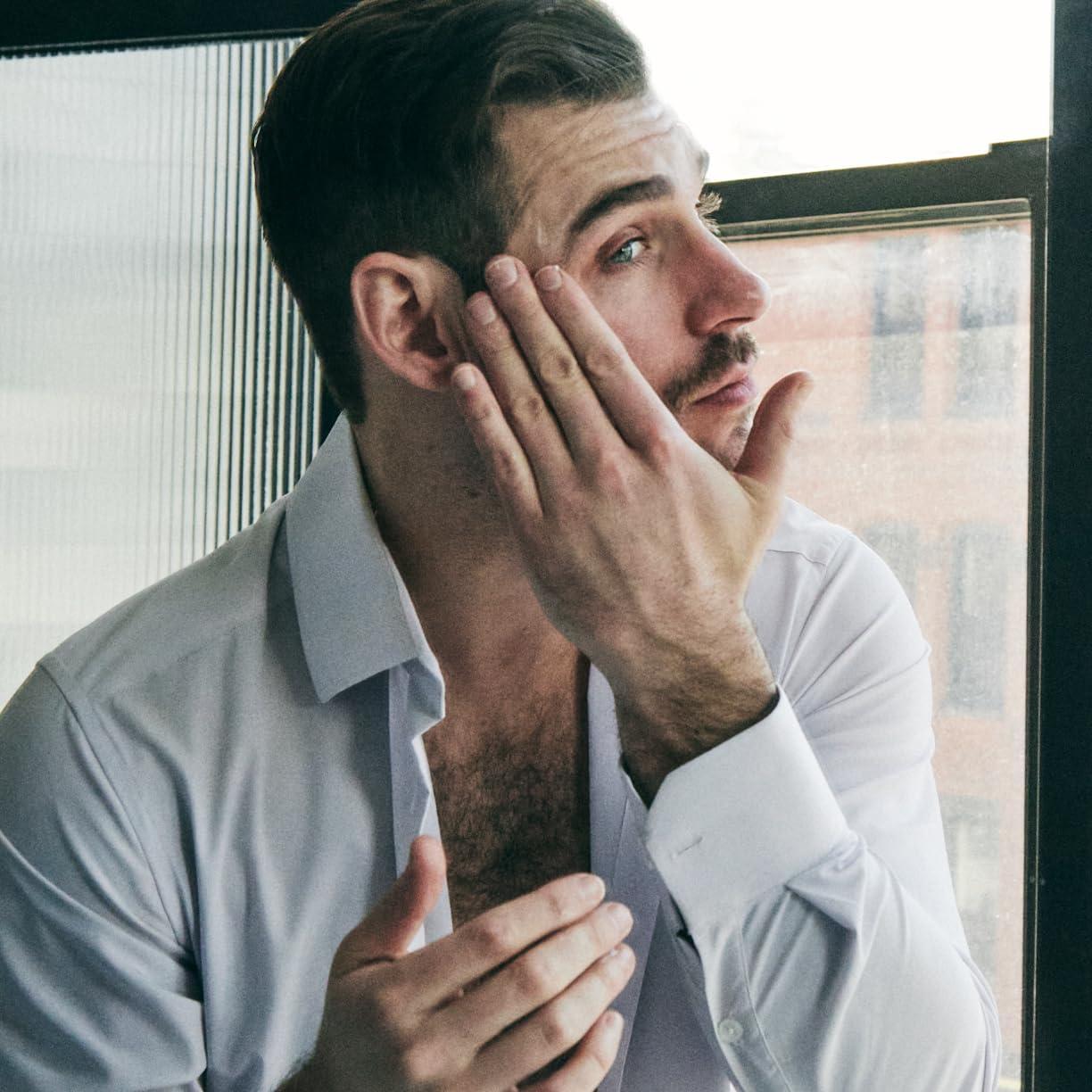 Rutina Antienvejecimiento Brickell para Hombres - Crema Facial y Ojos