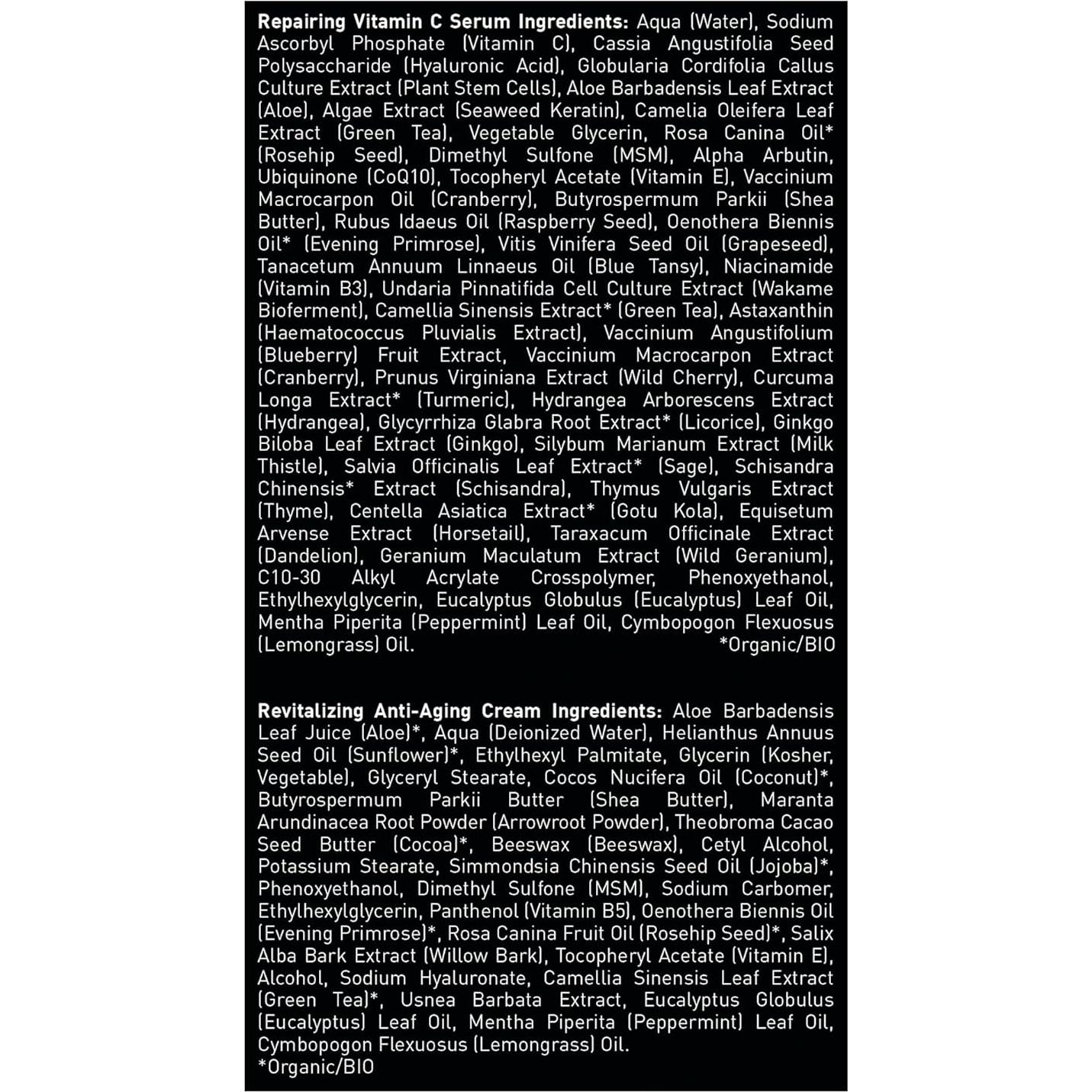 Set Antienvejecimiento para Hombres Brickell - Crema y Suero Facial