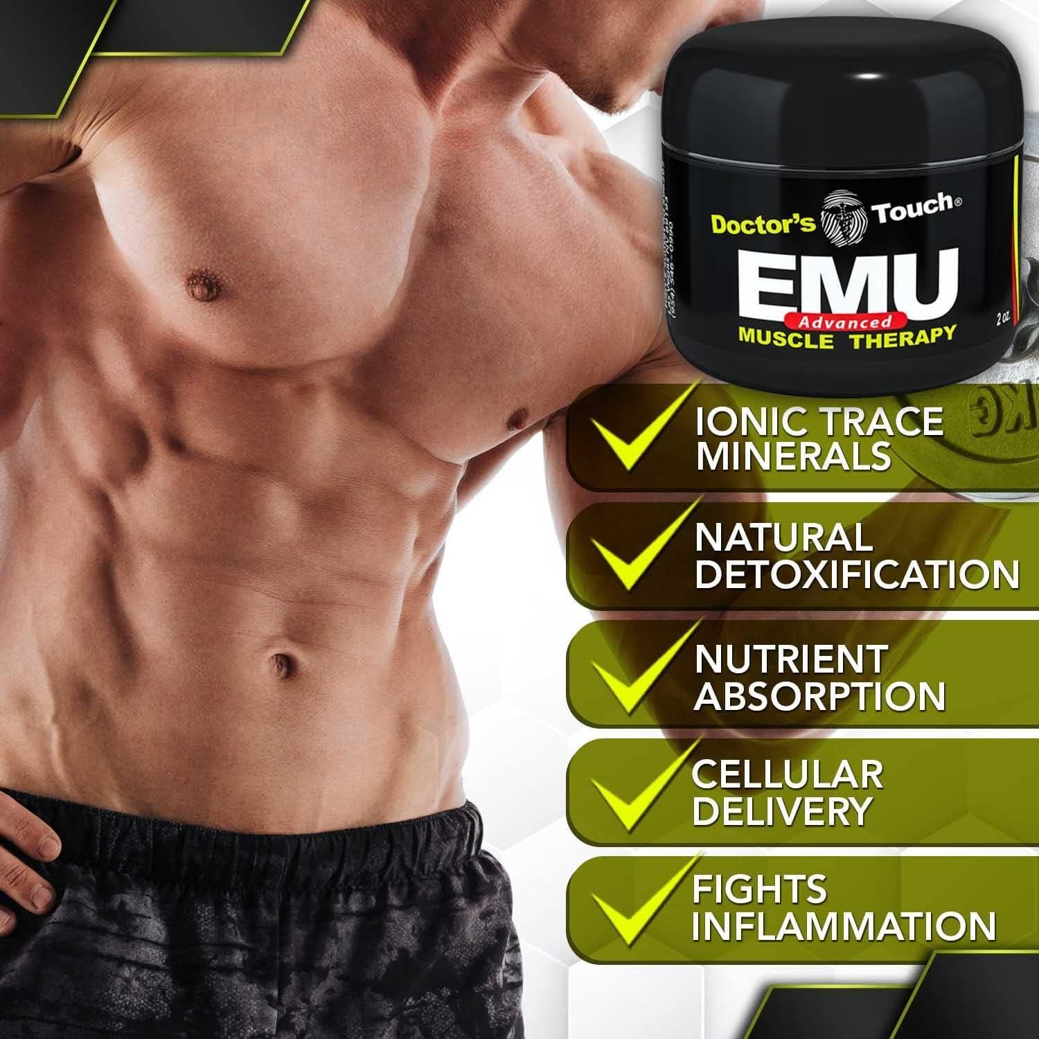 Crema Muscular Avanzada EMU Doctors Touch 56.7 g Sin Olor