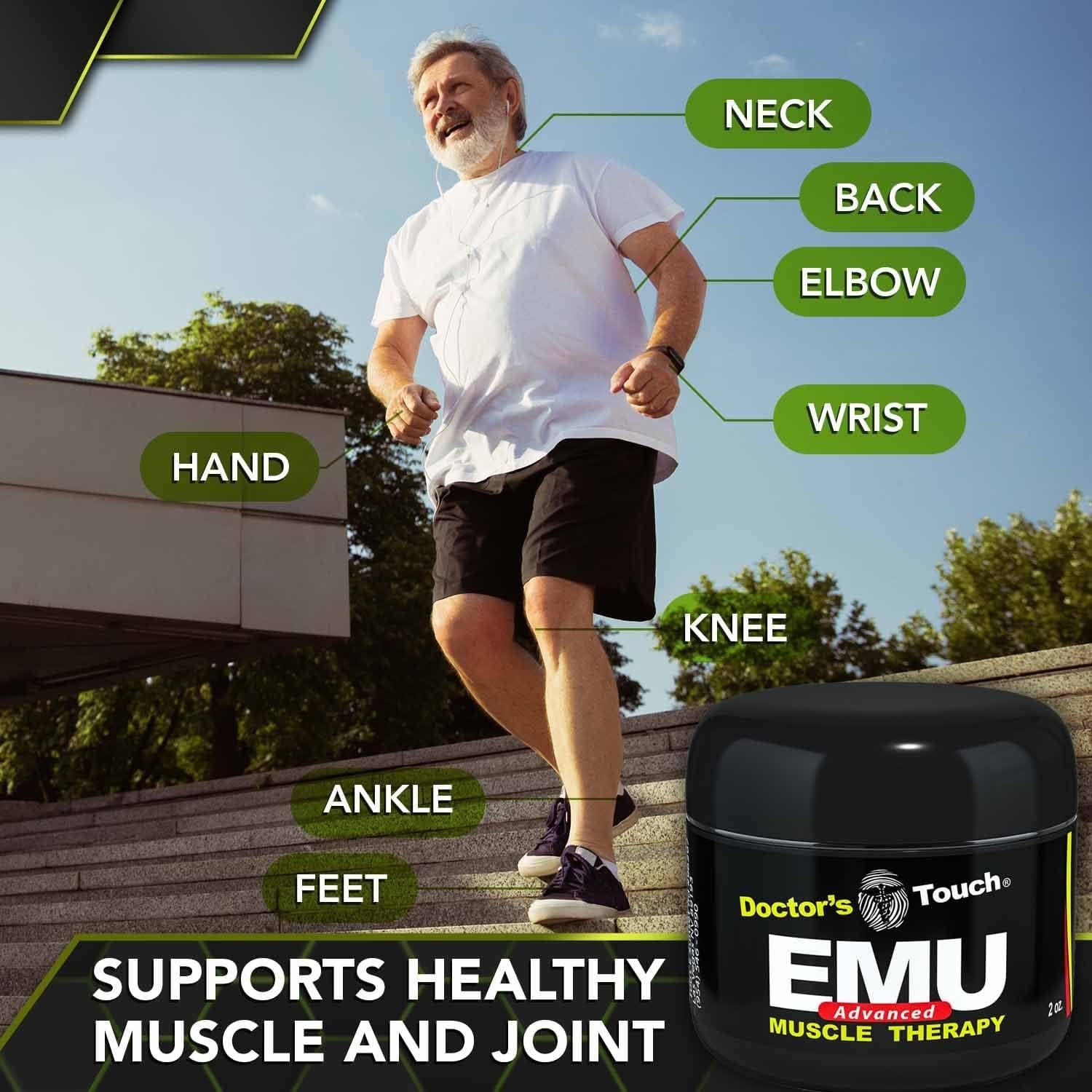 Crema Muscular Avanzada EMU Doctors Touch 56.7 g Sin Olor