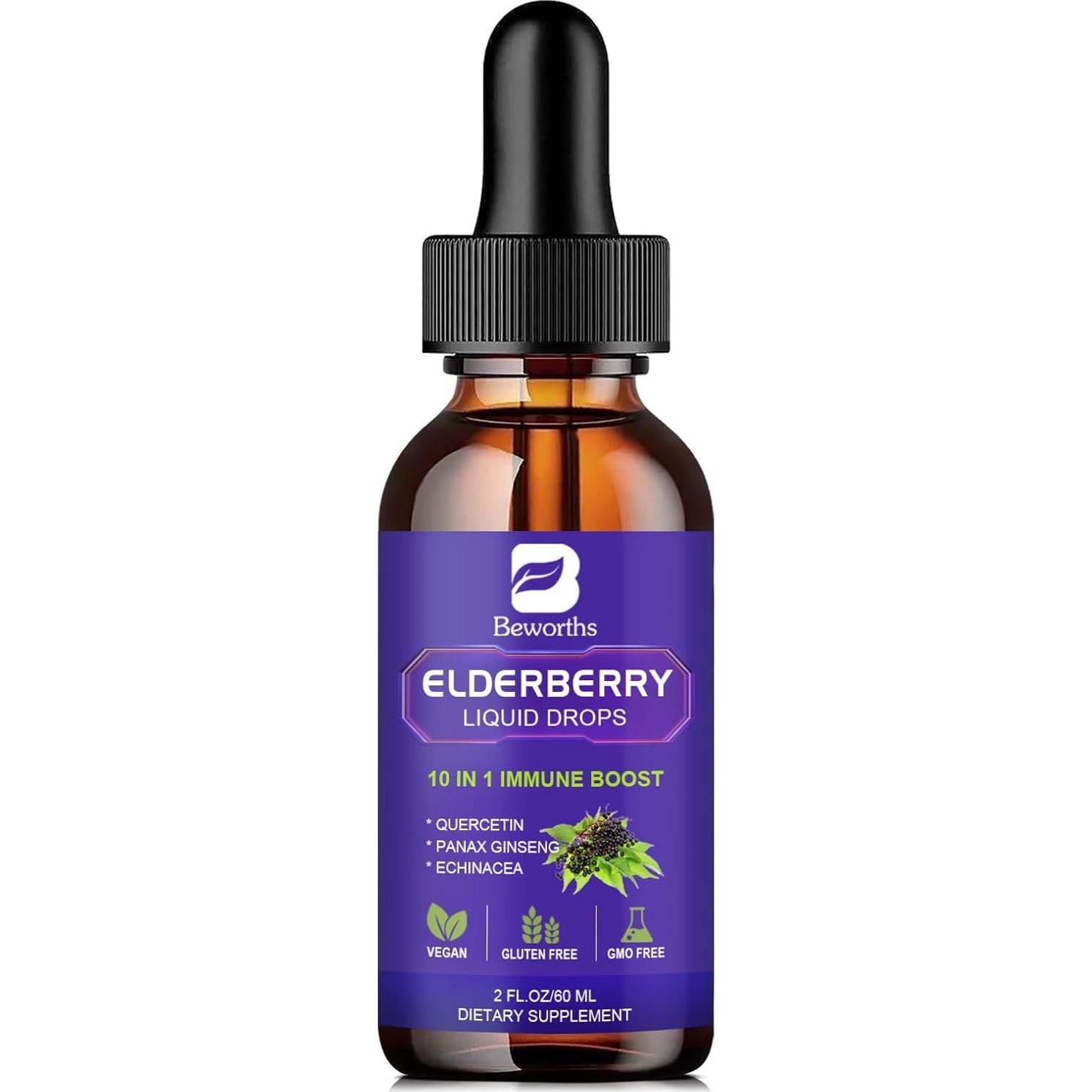 Jarabe de Saúco B BEWORTHS 59 ml con Vitamina C y Zinc