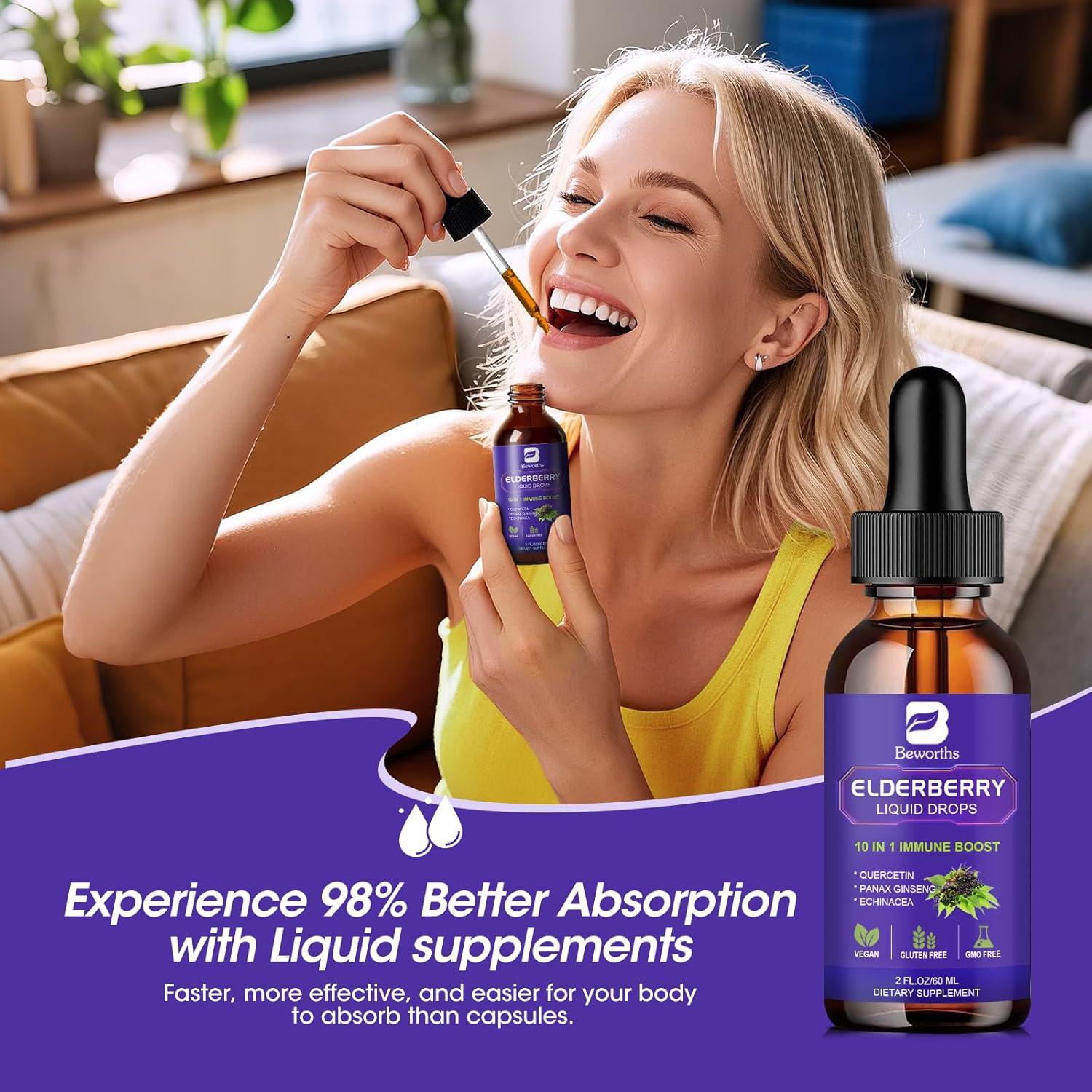 Jarabe de Saúco B BEWORTHS 59 ml con Vitamina C y Zinc