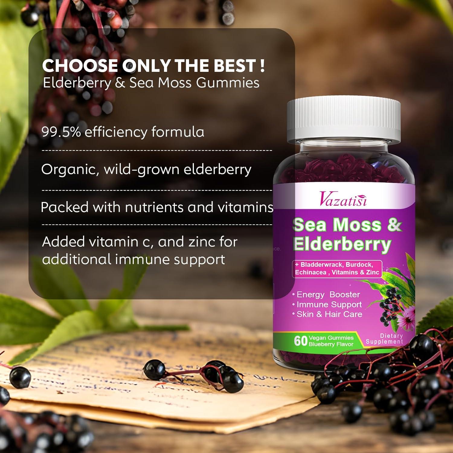 Gomitas de Saúco Vazatisi 120 unidades Sabor Arándano