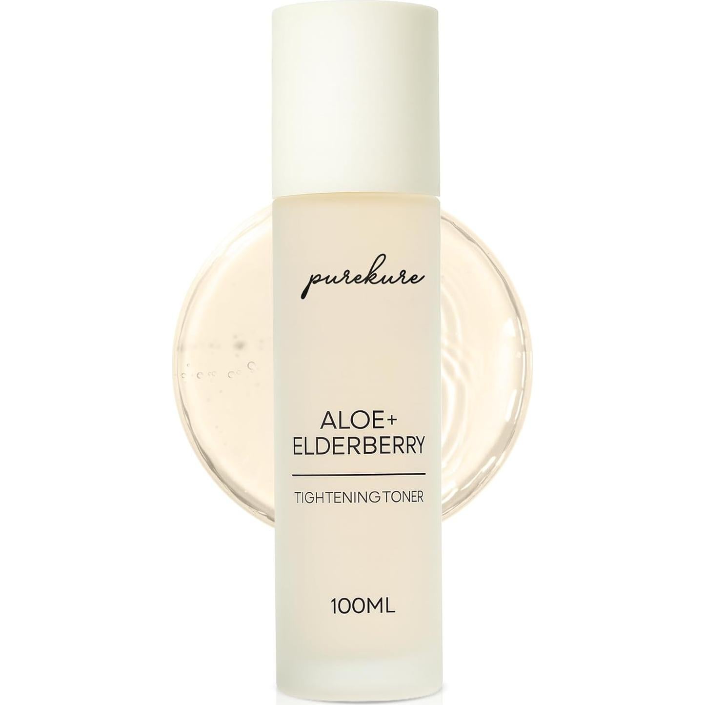 Toner Facial Orgánico Purekure con Aloe y Saúco 100 mL