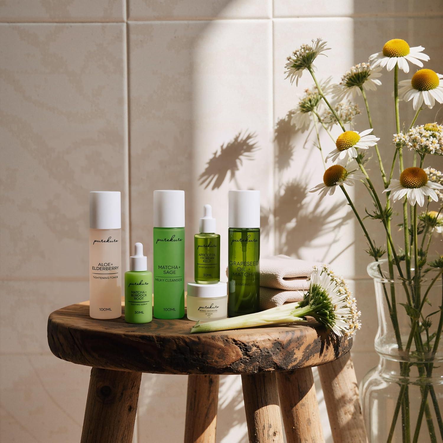 Toner Facial Orgánico Purekure con Aloe y Saúco 100 mL