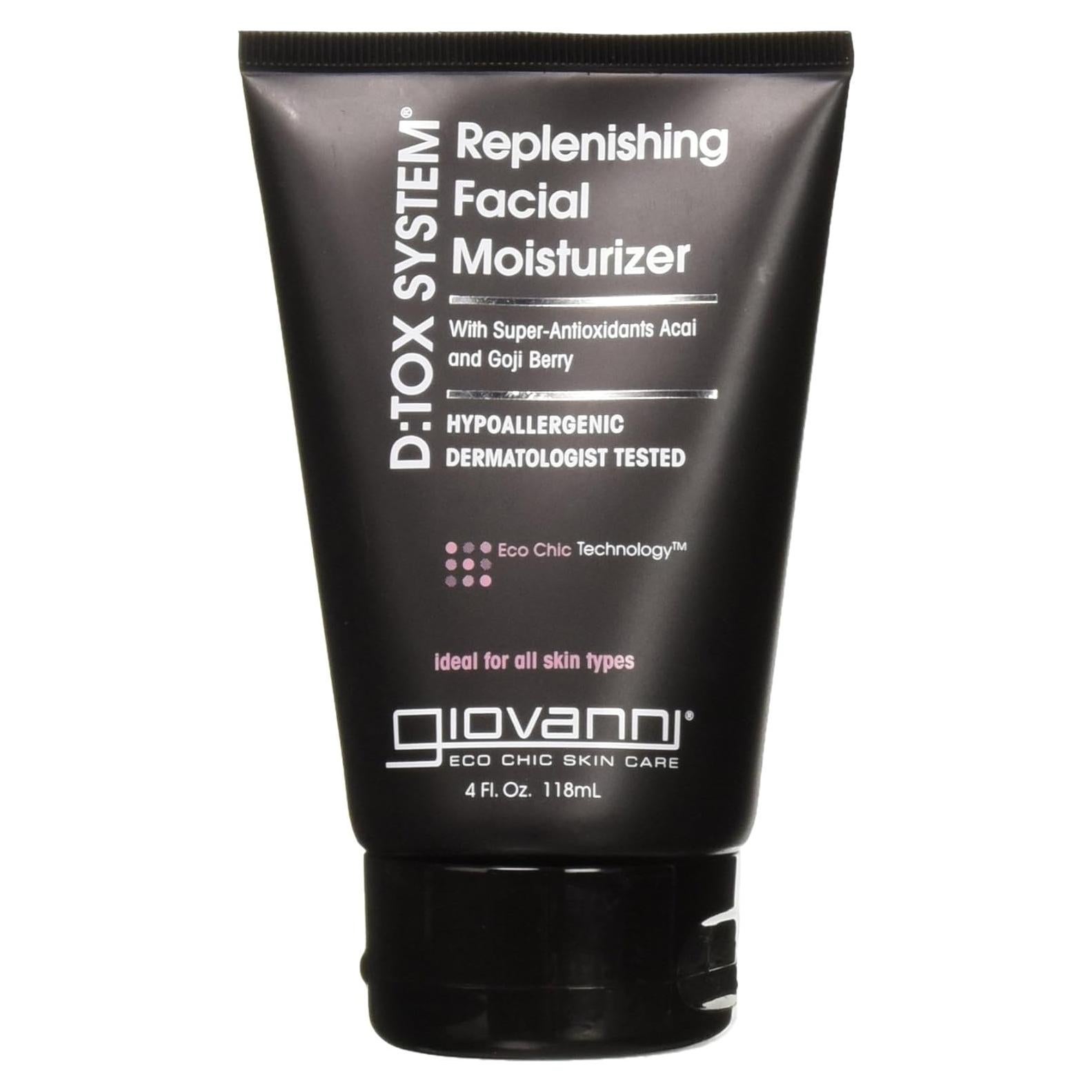 Hidratante Facial GIOVANNI D:tox 113 g - Antioxidantes Acai y Goji