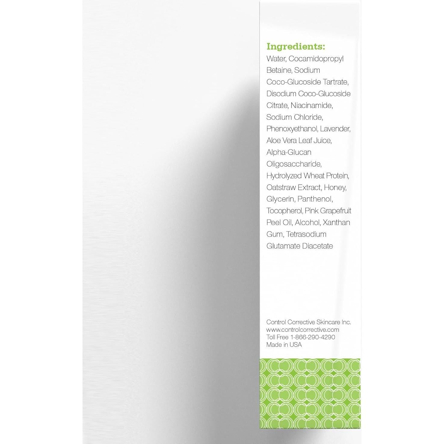 Gel Limpiador Facial Suave CONTROL CORRECTIVE 190 g Aloe Vera