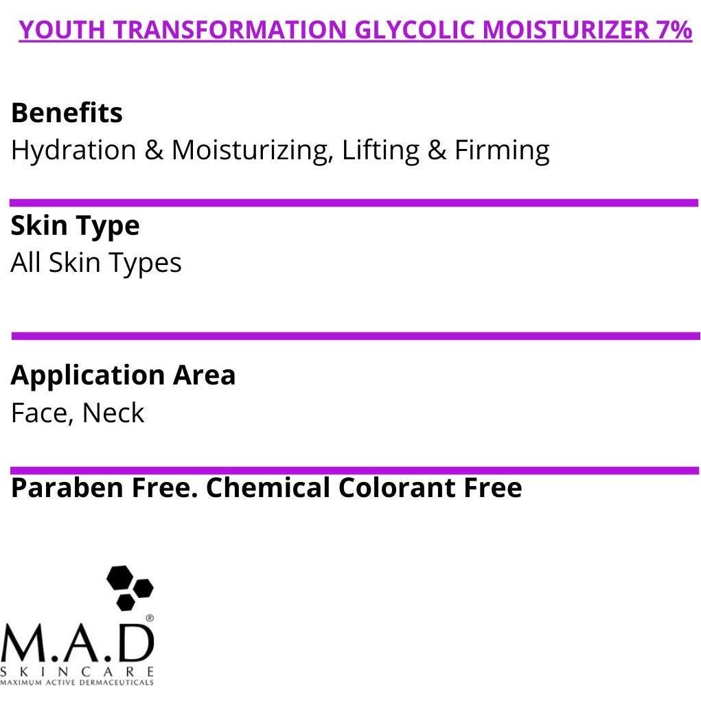 Crema Hidratante Antienvejecimiento M.A.D 7% 102g