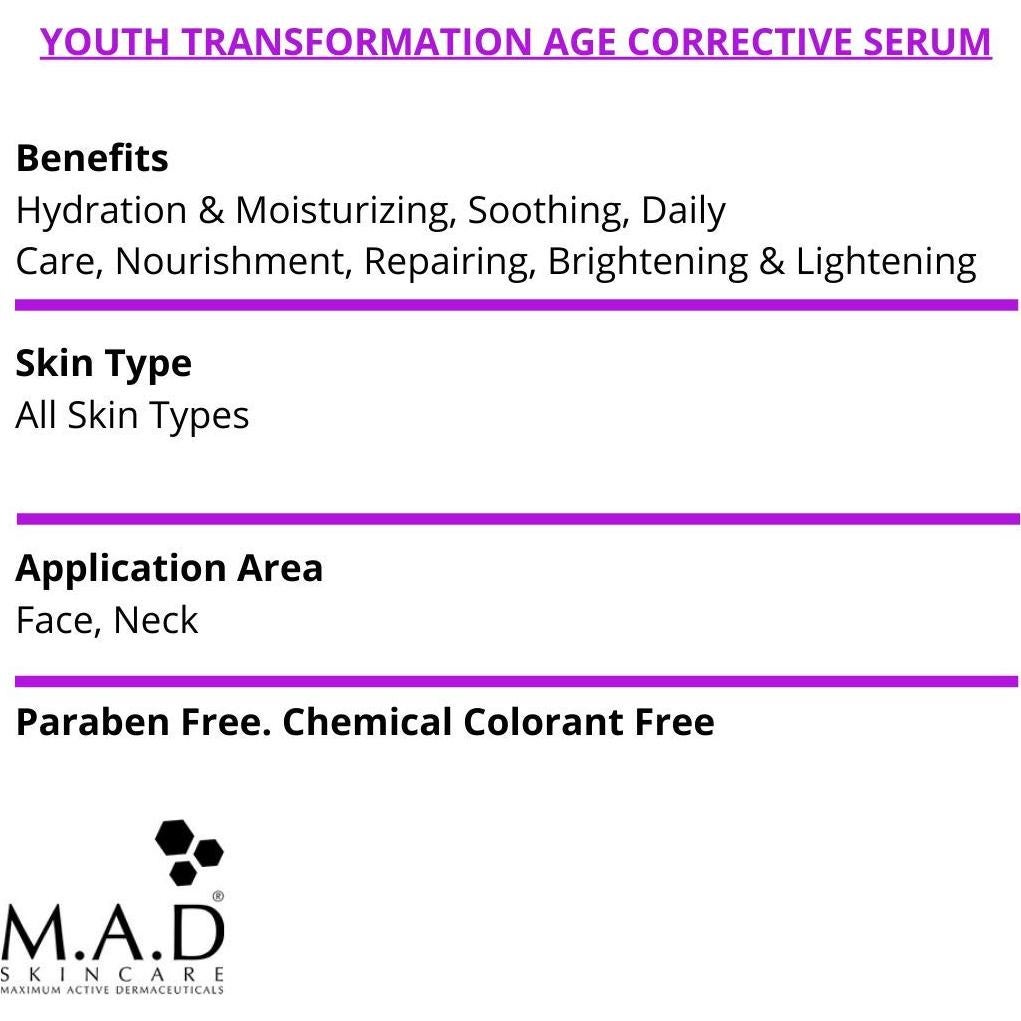 Suero Corrector de Edad M.A.D Skincare 30 ml - Hidratante Anti-Envejecimiento