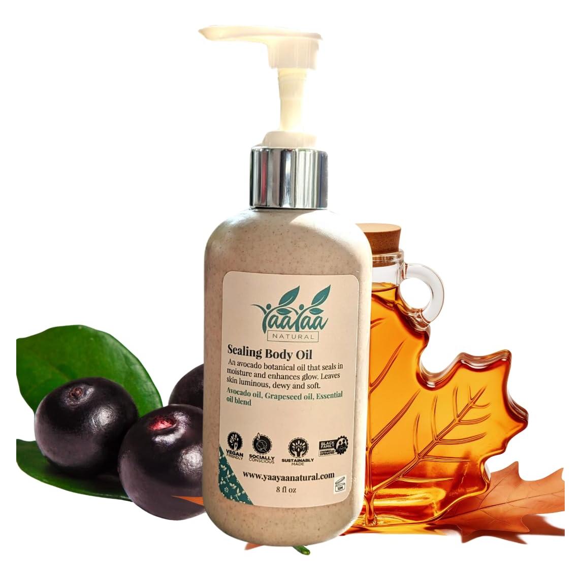 Aceite Corporal Natural YaaYaa 240ml - Sabor Baya Acai