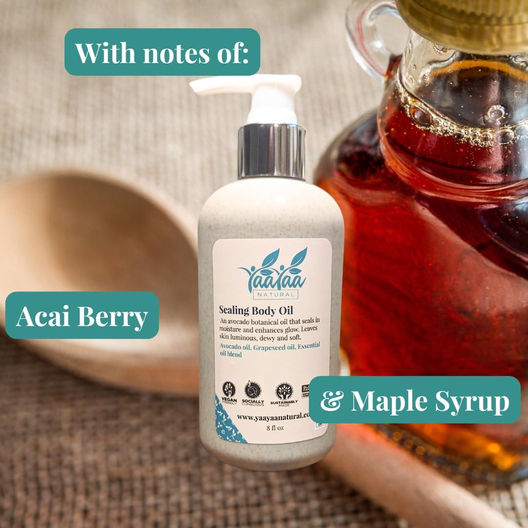 Aceite Corporal Natural YaaYaa 240ml - Sabor Baya Acai