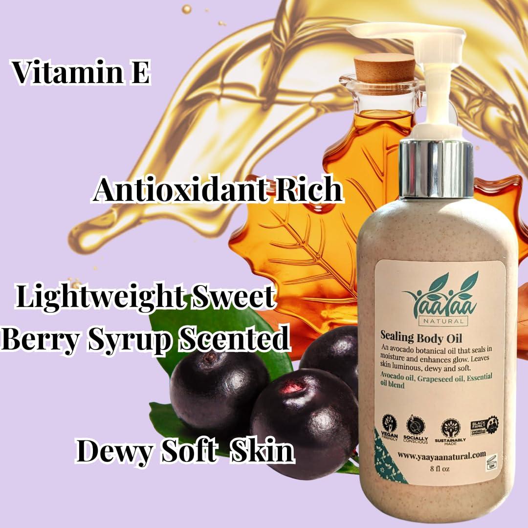 Aceite Corporal Natural YaaYaa 240ml - Sabor Baya Acai