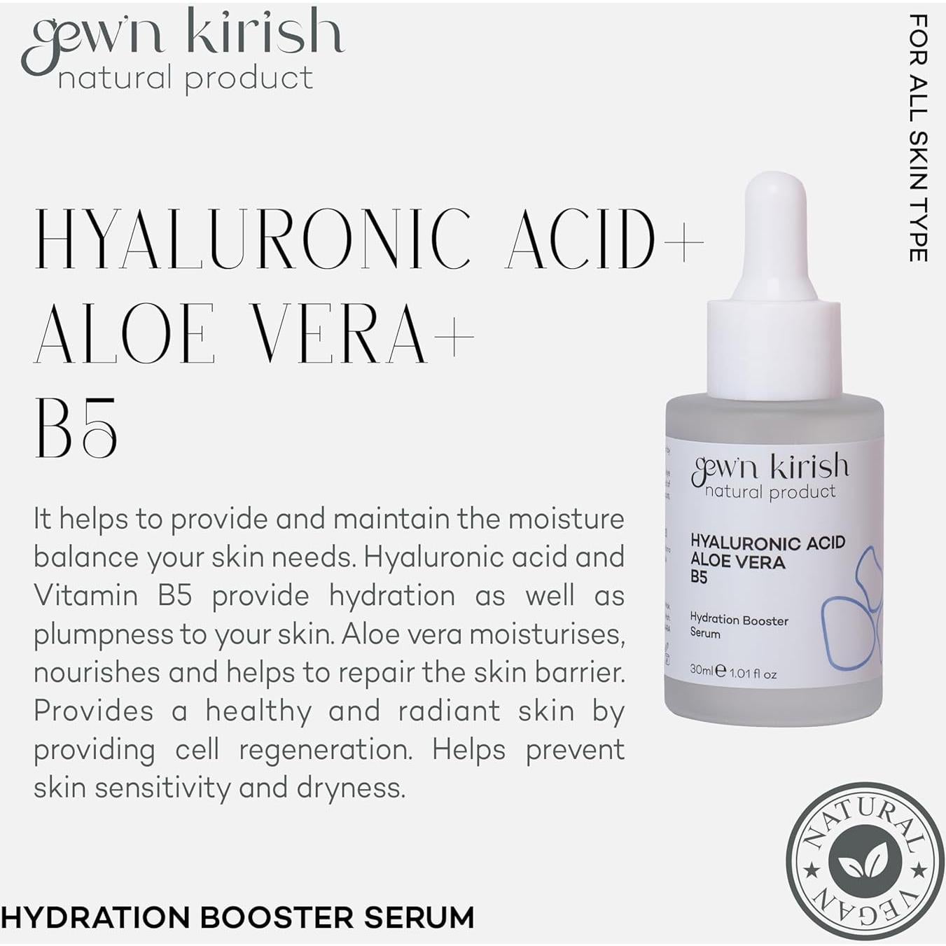 Suero Hidratante Ácido Hialurónico Aloe Vera 30 ml