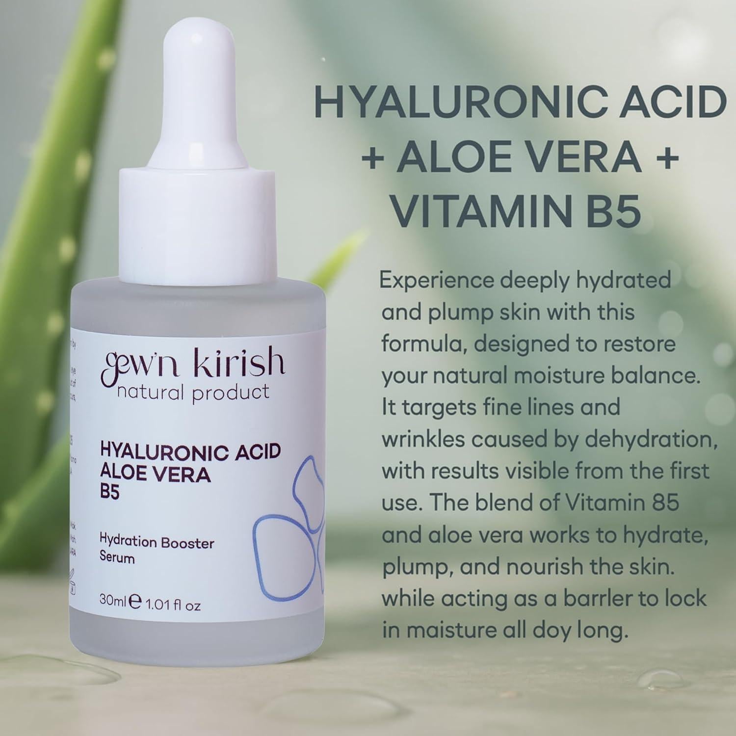 Suero Hidratante Ácido Hialurónico Aloe Vera 30 ml