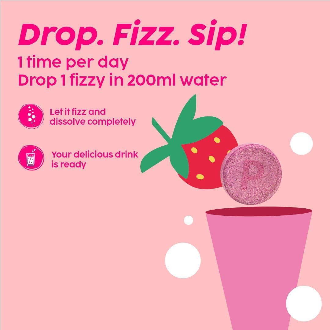 Suplemento Efervescente Plix Glowy Skin 500mg - 60 Tabletas