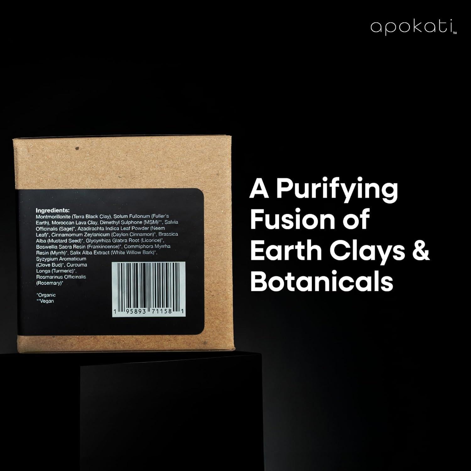 Mascarilla de Arcilla Limpiadora Apokati 100g Piel Sensible