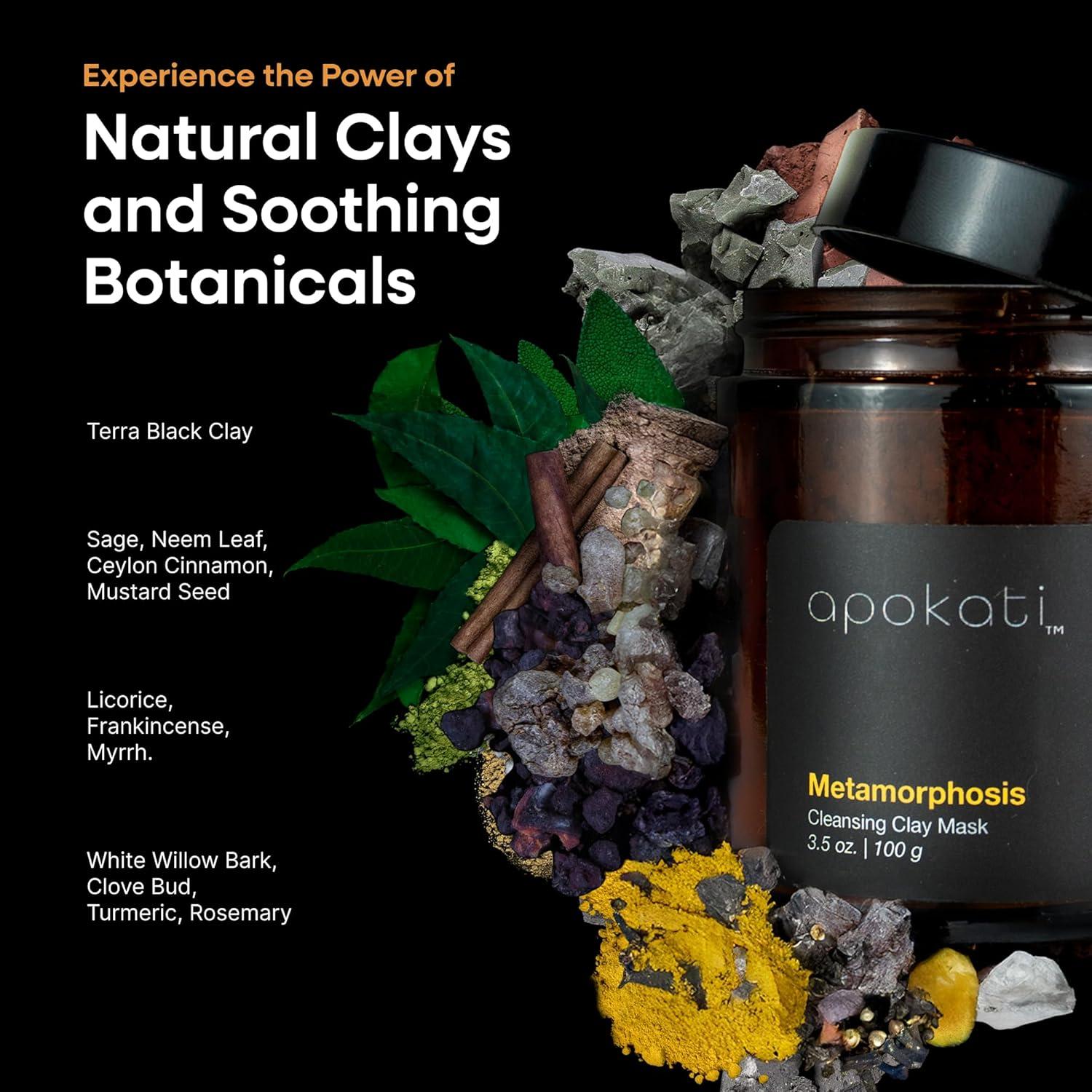 Mascarilla de Arcilla Limpiadora Apokati 100g Piel Sensible