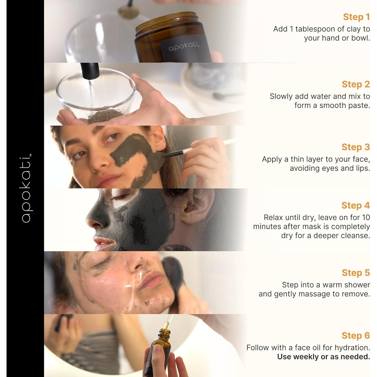 Mascarilla de Arcilla Limpiadora Apokati 100g Piel Sensible