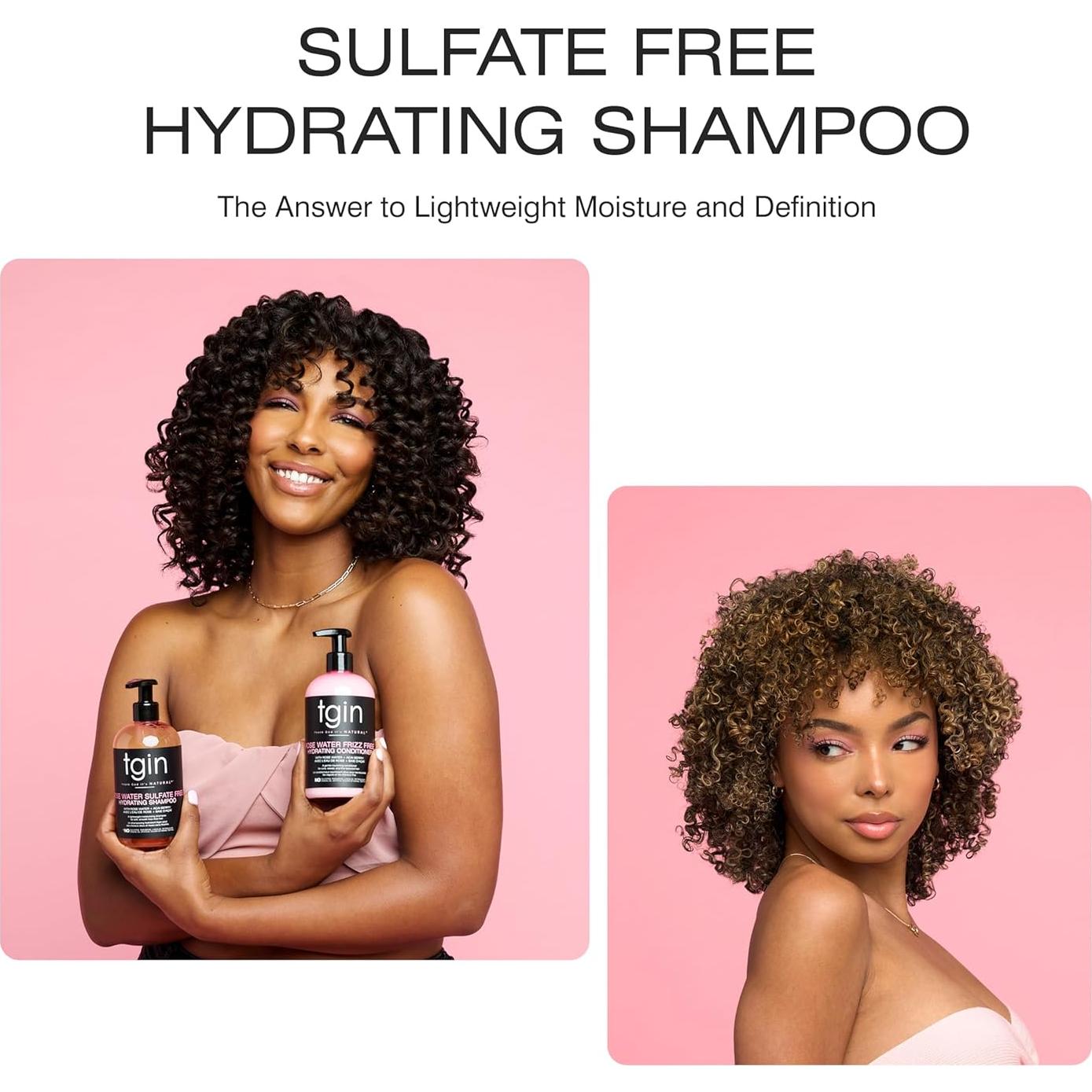 Champú Hidratante Sin Sulfatos tgin 368.5 g Agua de Rosa