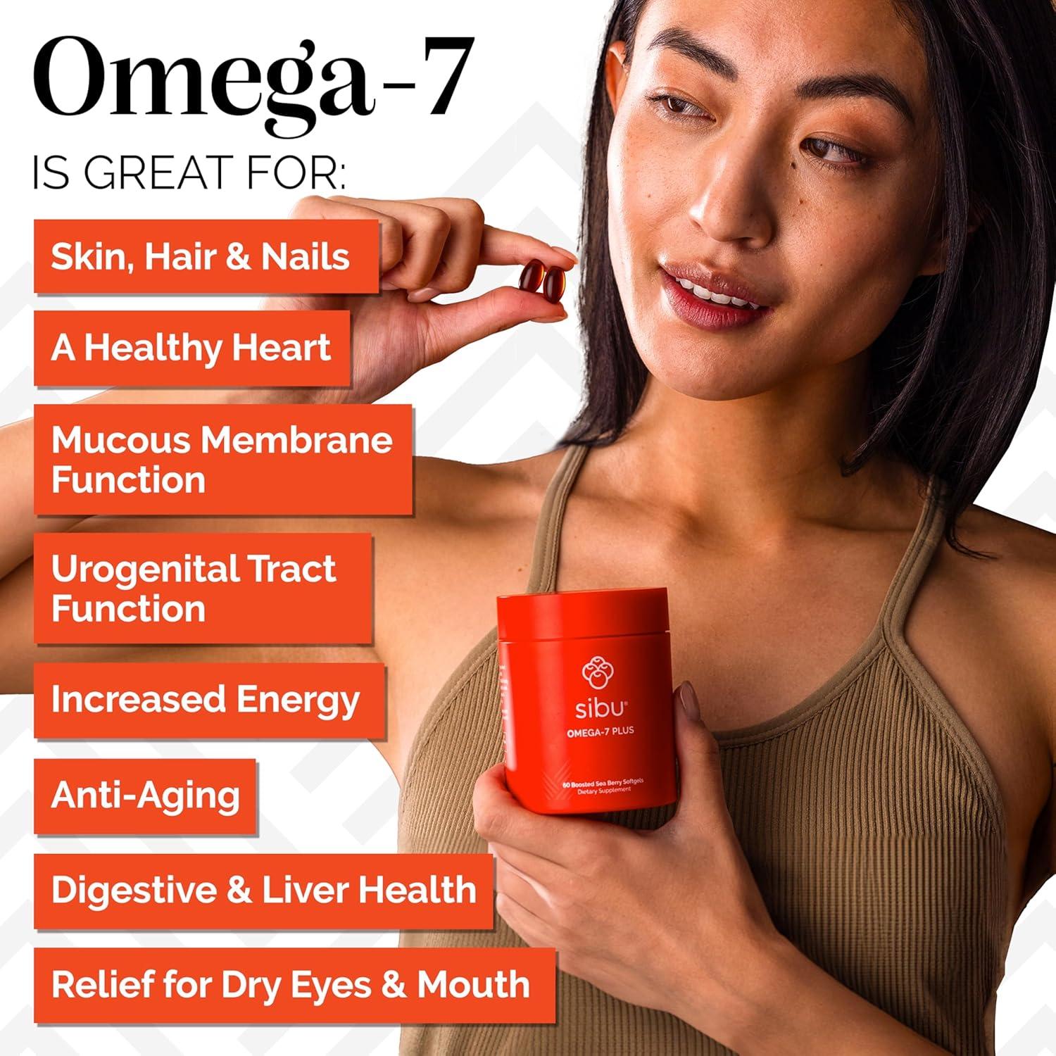 Sibu Omega-7 Plus Aceite de Espino Marino 60 Cápsulas Blandas