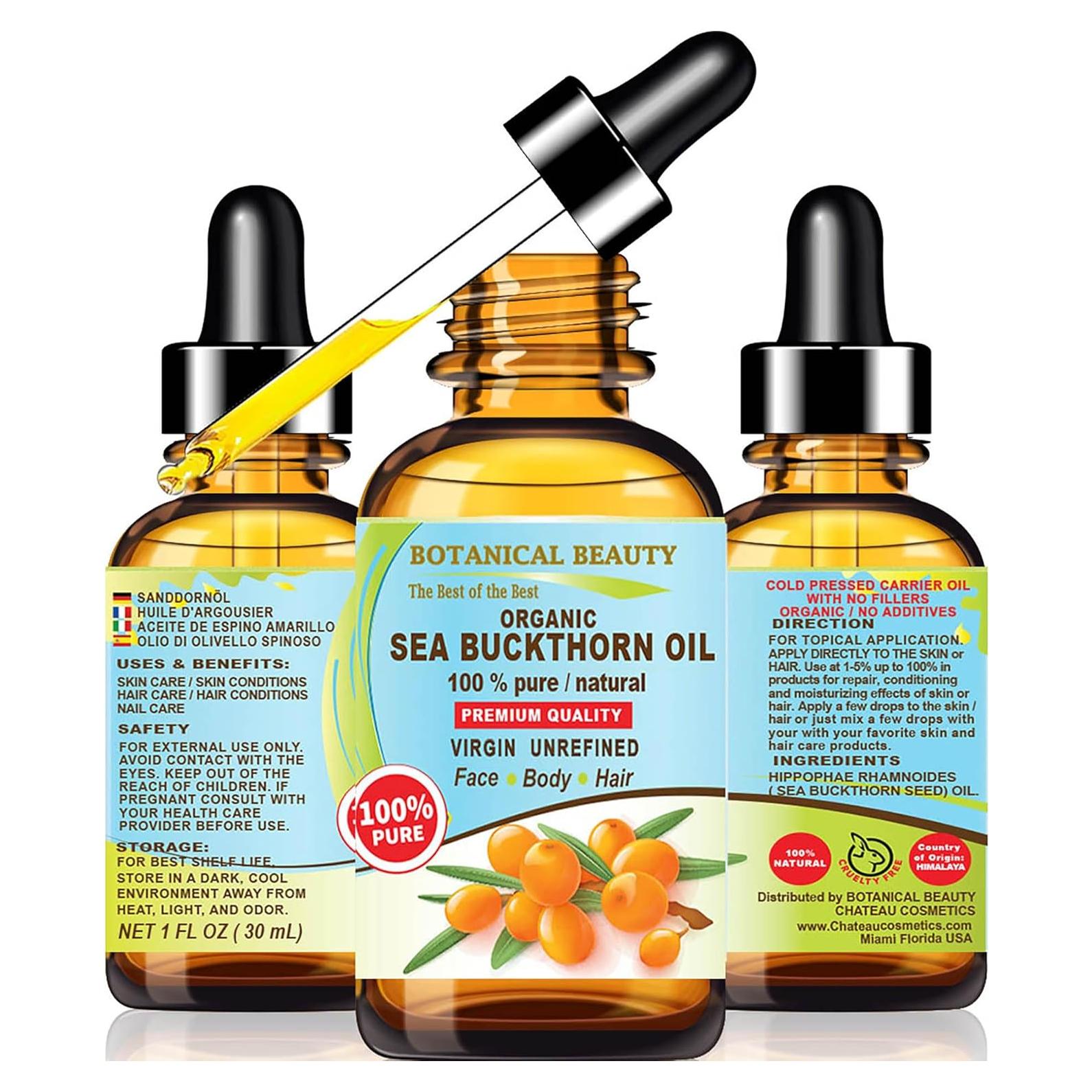 Aceite de Espino Cretácico Orgánico 29.57 ml - Botanical Beauty