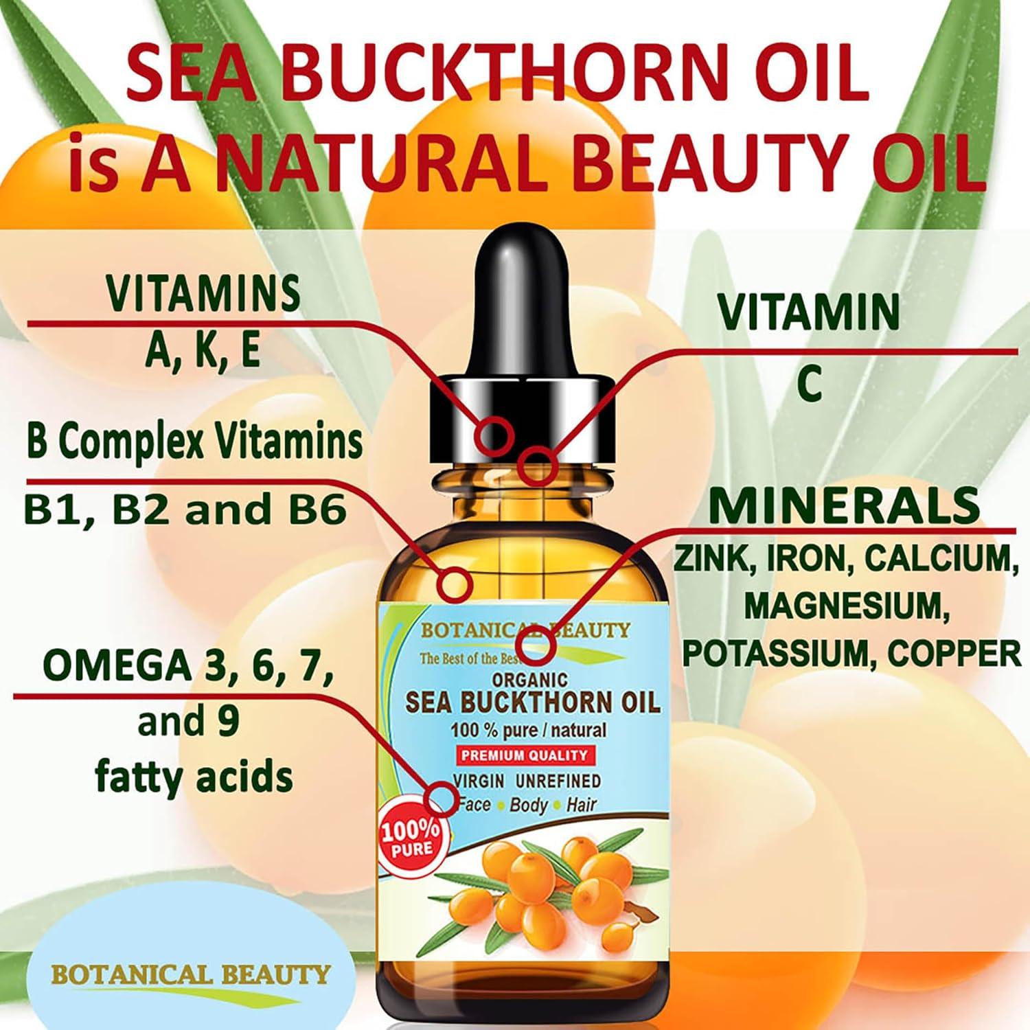 Aceite de Espino Cretácico Orgánico 29.57 ml - Botanical Beauty