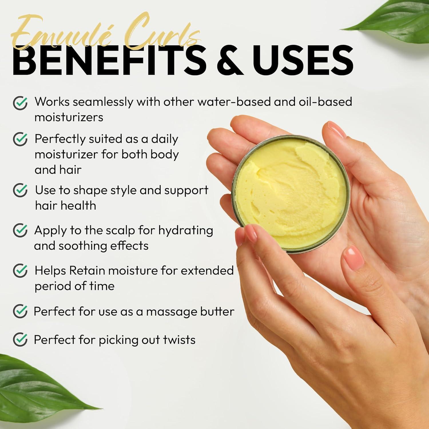 Mantequilla Multiusos Emulée Curls 226 g Hidratante Natural