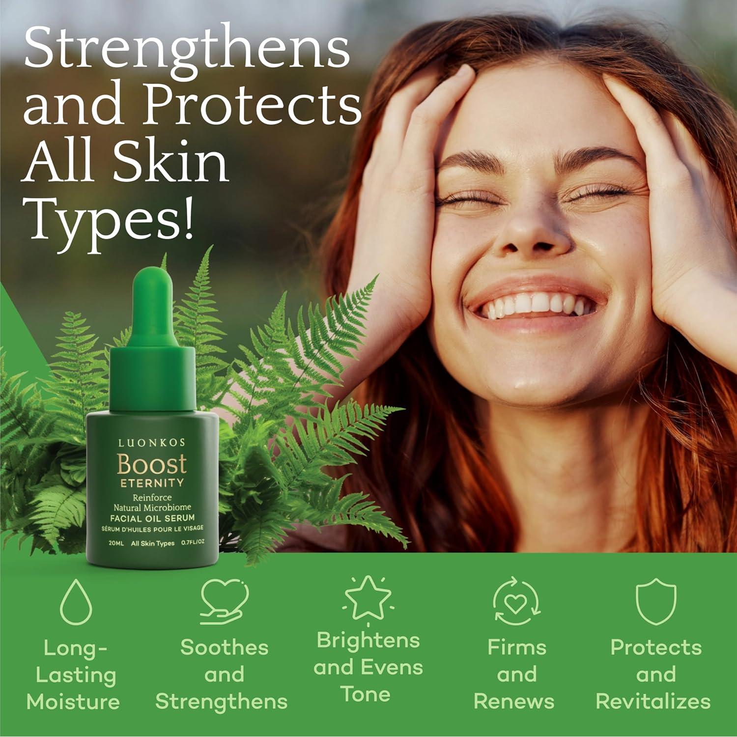 Sérum Facial Luonkos Eternity 20ml - Hidratante Natural para Piel Radiante