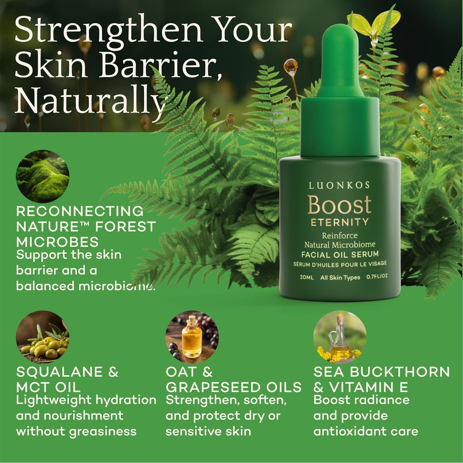 Sérum Facial Luonkos Eternity 20ml - Hidratante Natural para Piel Radiante