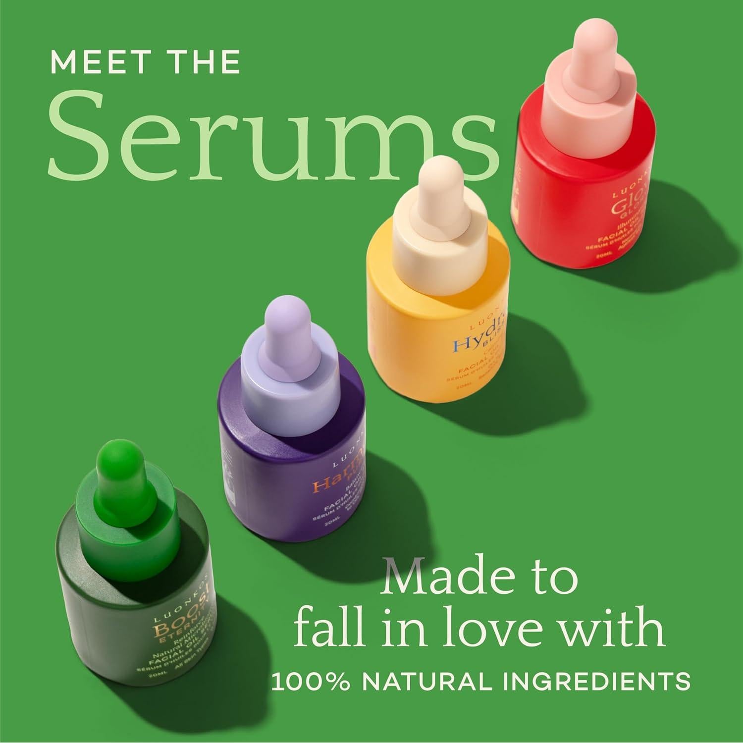 Sérum Facial Luonkos Eternity 20ml - Hidratante Natural para Piel Radiante