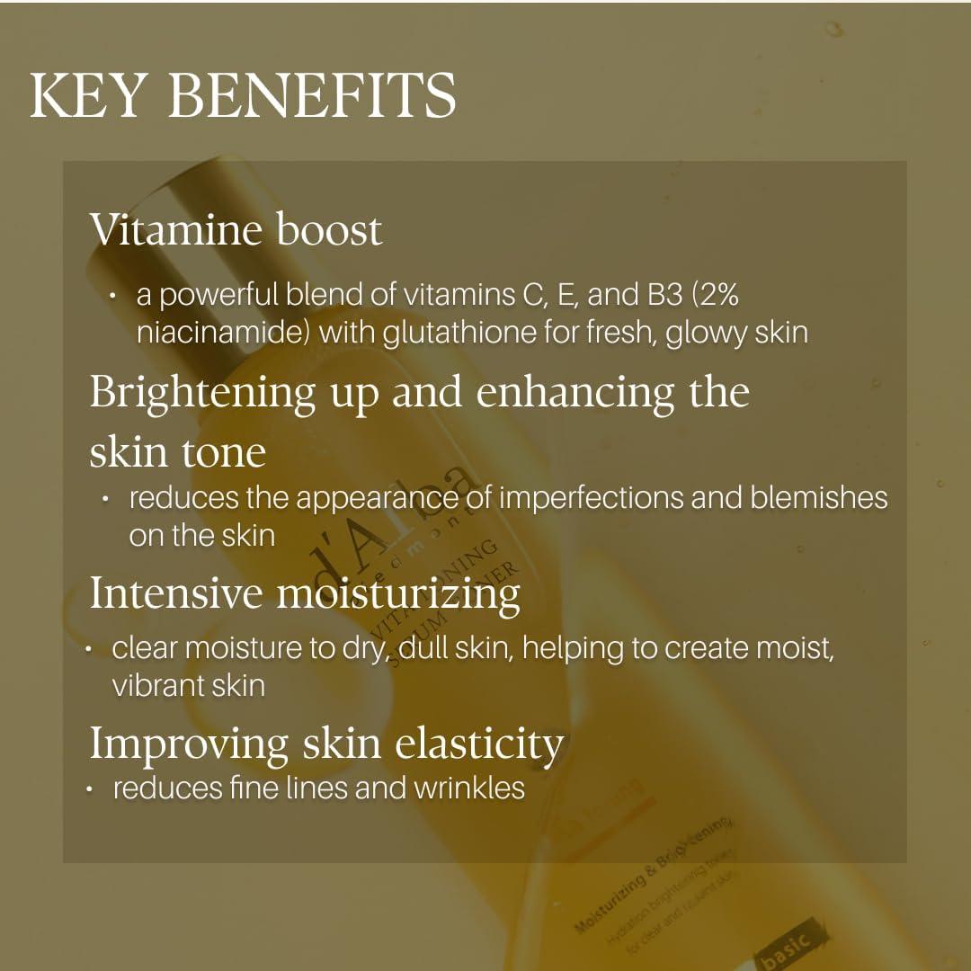 Suero Tonificante Vita d'alba Piedmont 180ml - Hidratante Facial