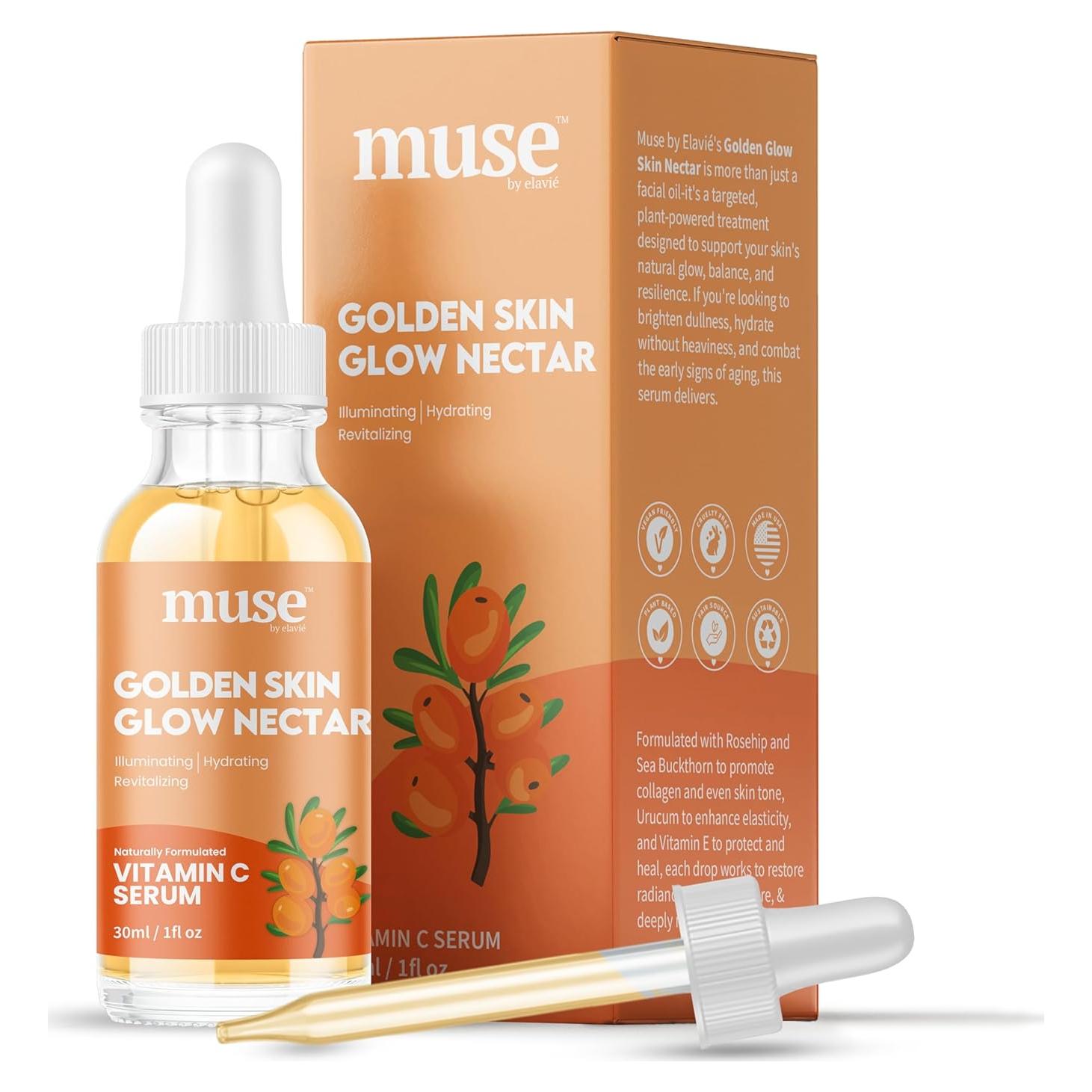 Suero Facial Elavié con Vitamina C y Rosa Mosqueta 30ml