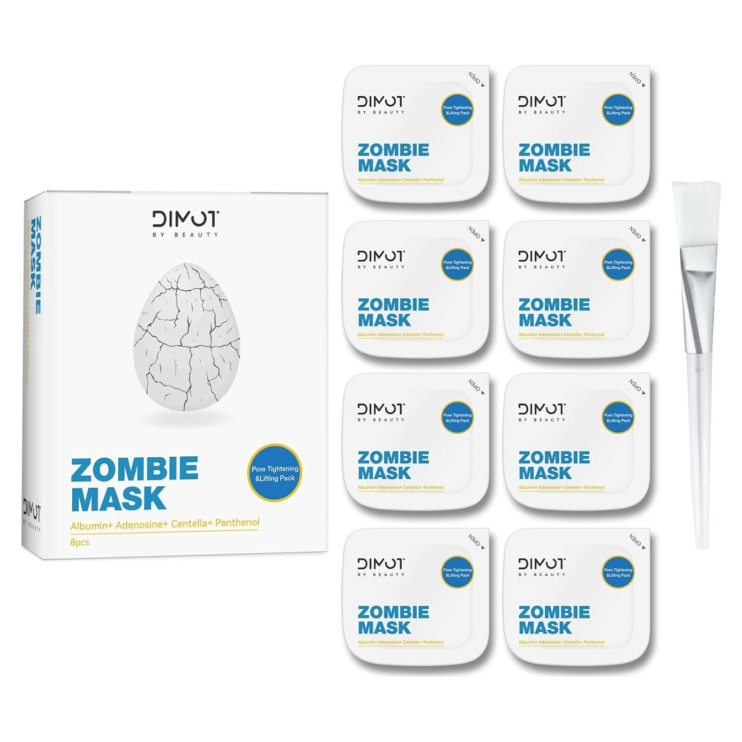 Máscara Facial Zombie ANCAI 8 Piezas Hidratante y Afirmante