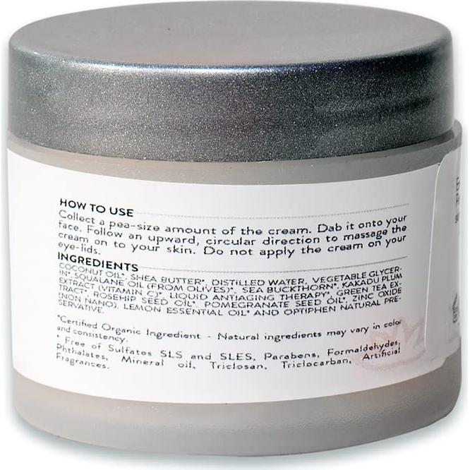 Crema Hidratante Orgánica Glimmer Goddess 56.7 g - Vitamina C