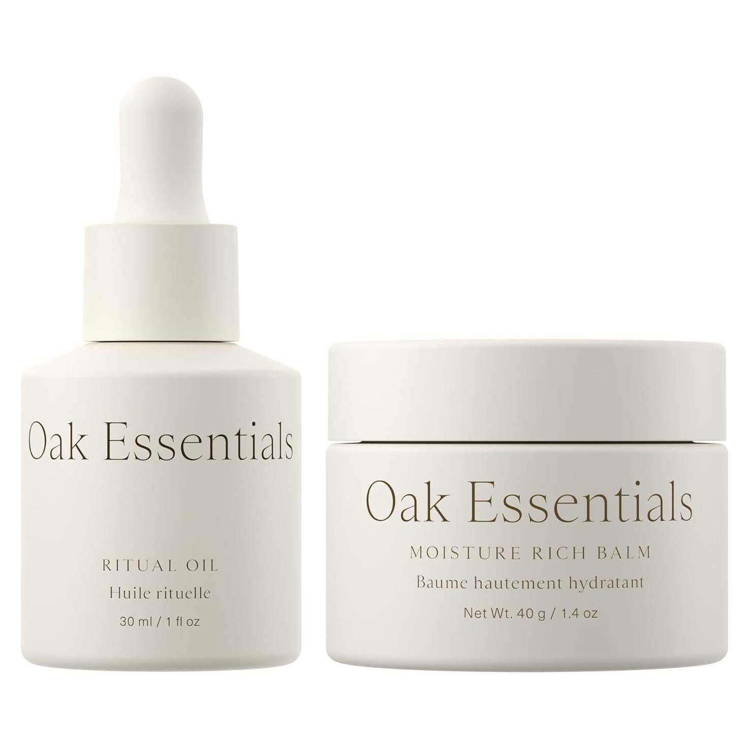Kit Hidratante Oak Essentials - 2 Piezas: Aceite y Balsamo