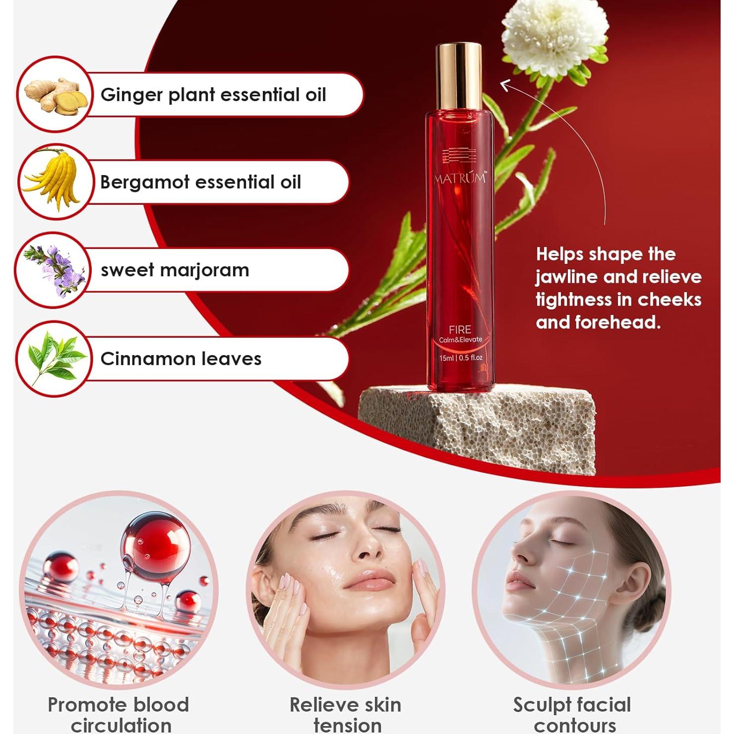 Duo de Rodillo de Aceite Facial MATRÚM 28.35 ml Hidratante