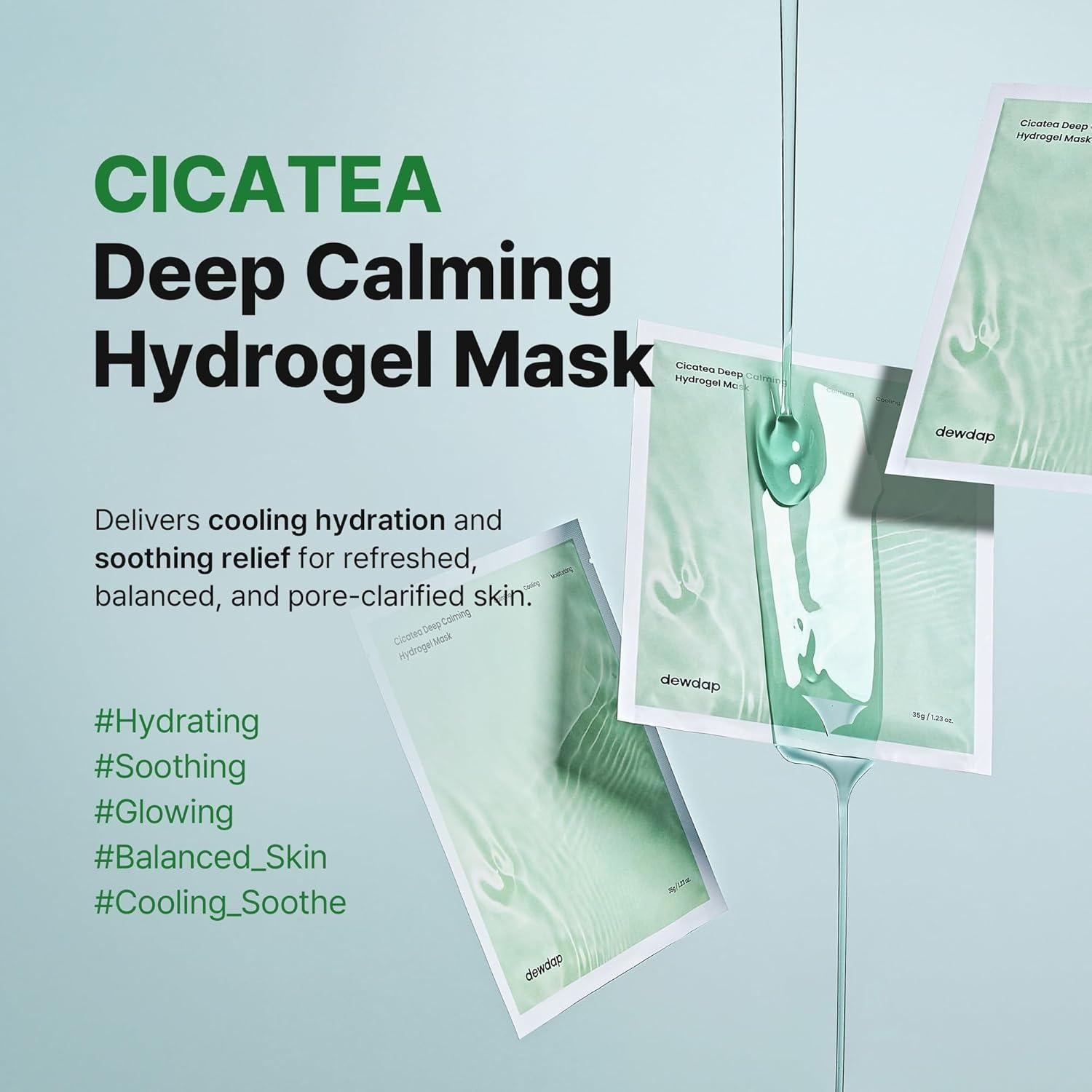 Mascarilla Hidrogel Calmante JINCOSTECH 4x35g Centella Asiática