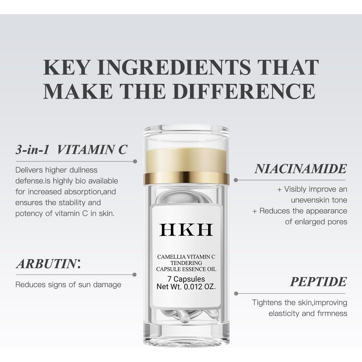 Cápsulas Suero Corrector de Manchas HKH Triple Vitamina C 40g