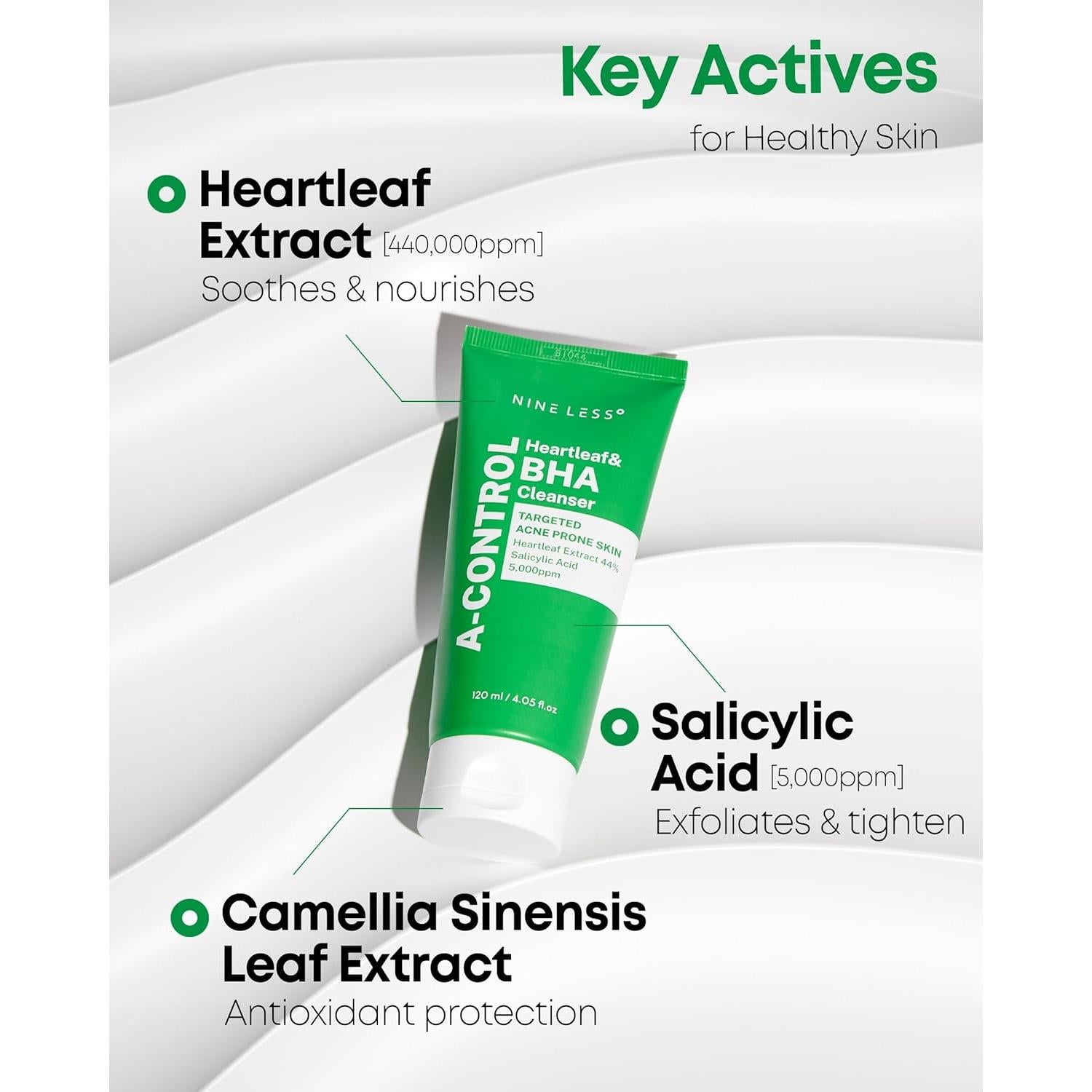 Limpiador Facial A-Control Heartleaf & BHA NINELESS 150g
