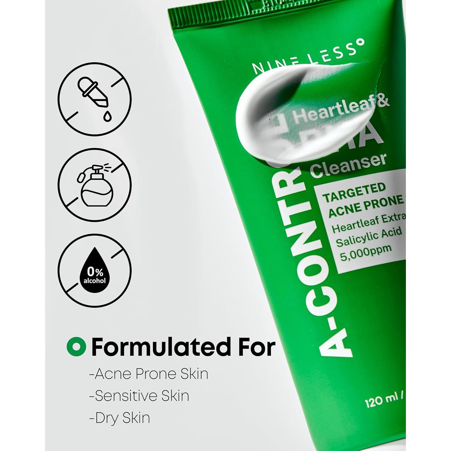 Limpiador Facial A-Control Heartleaf & BHA NINELESS 150g