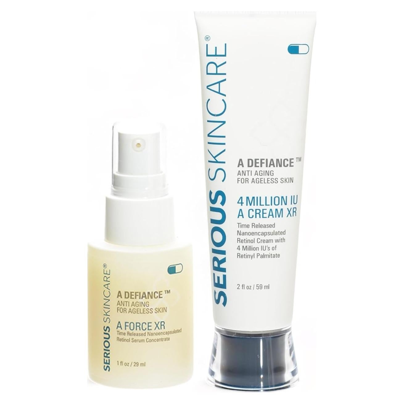 Conjunto Antienvejecimiento Serious Skincare - Suero A Force XR y Crema A