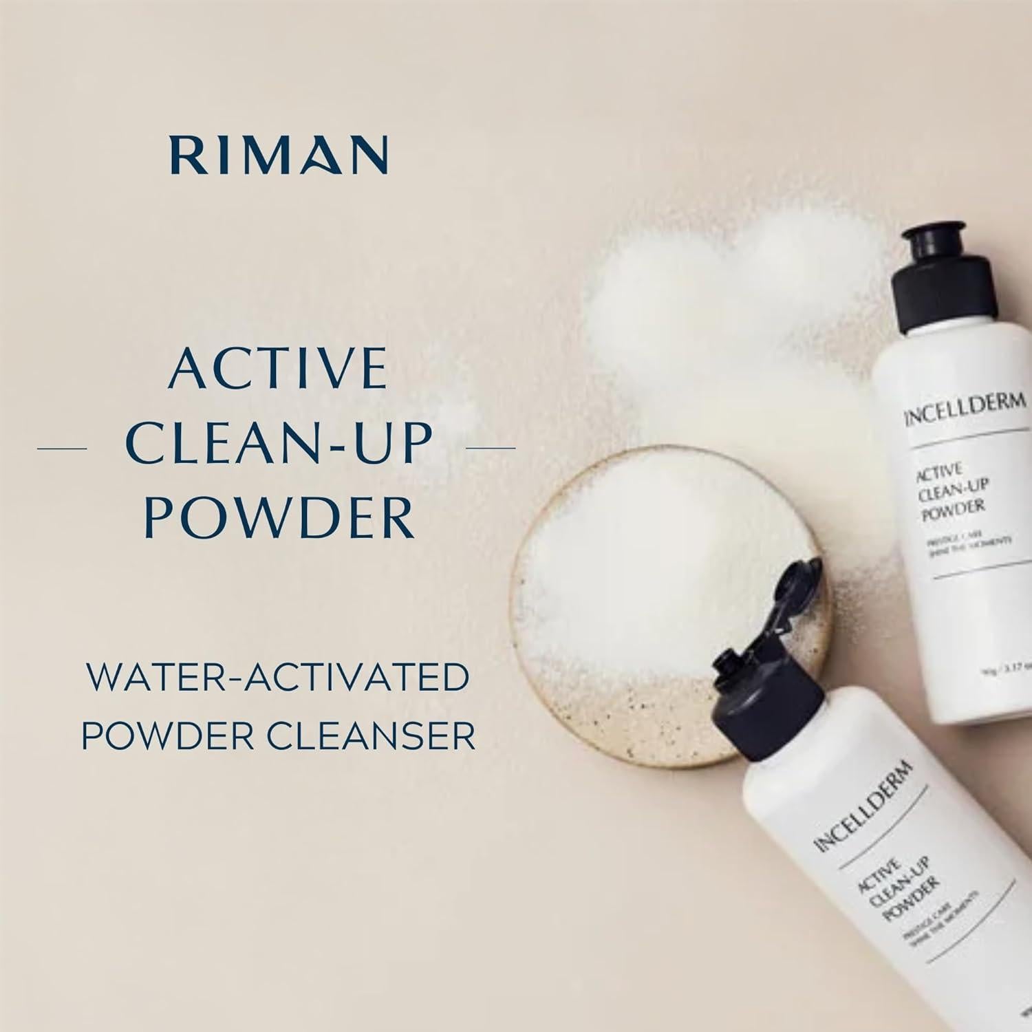 Limpiador Facial en Polvo Incellderm 90g - Exfoliación Suave