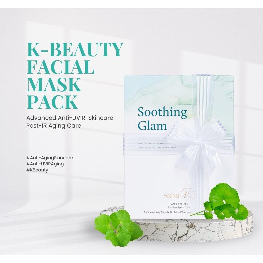 Máscara Facial Calmante YoungMe - 1 Unidad Hidratante