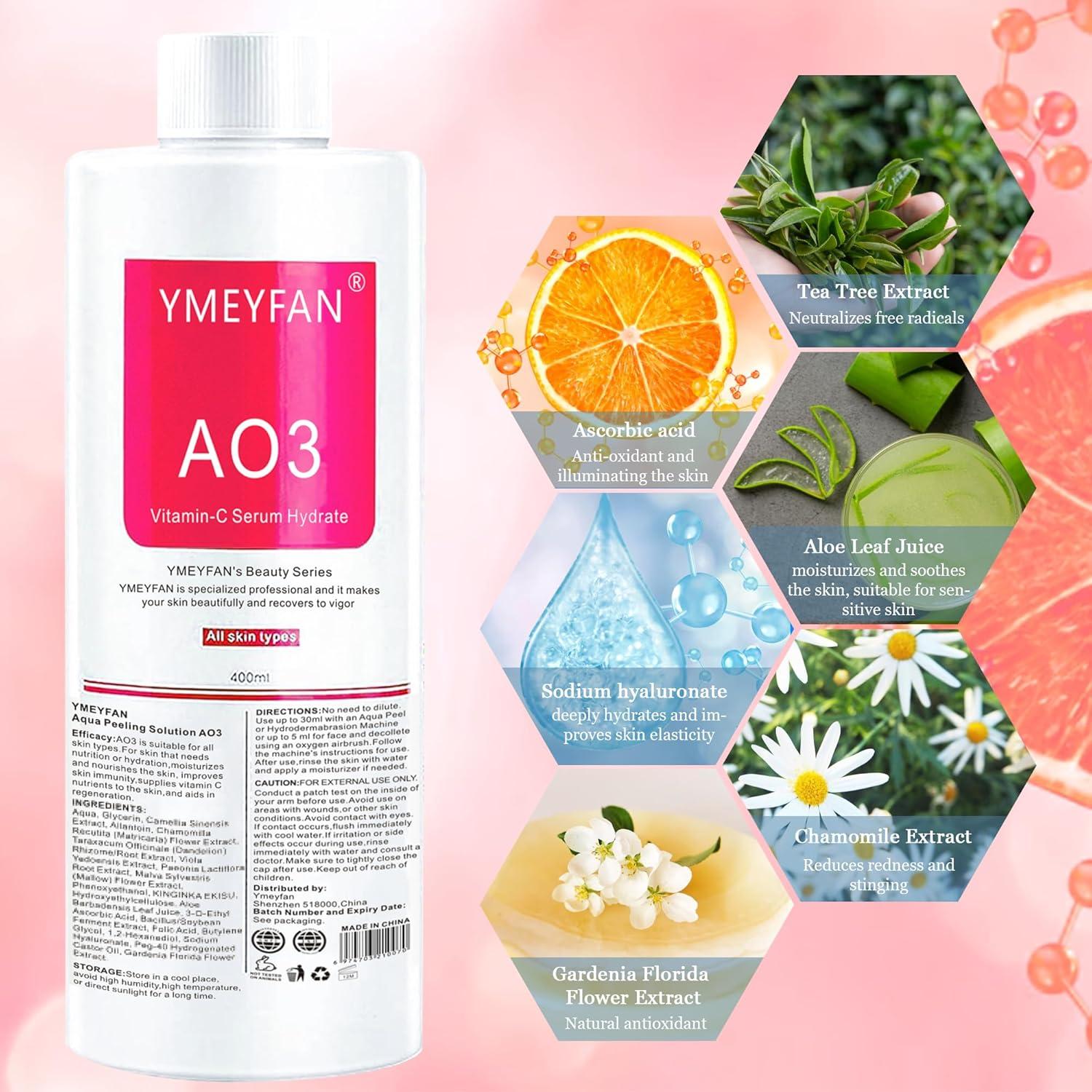 Sueros Hidratantes AO3 YMEYFAN 400ml x3 para Piel