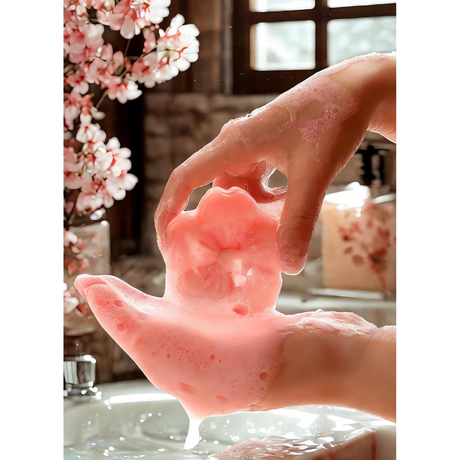 Duo de Jabón Botánico Sakura T-shin 90g Hidratante Floral