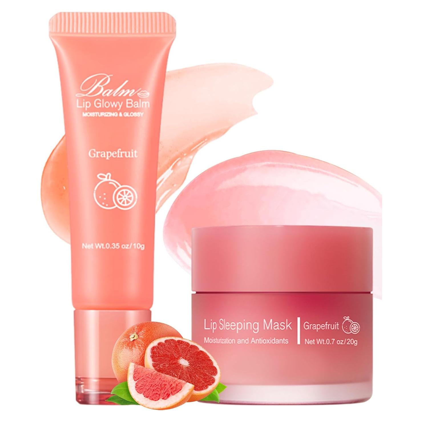 Bálsamo Labial Hidratante y Máscara para Dormir LYSdefeu - Pomelo