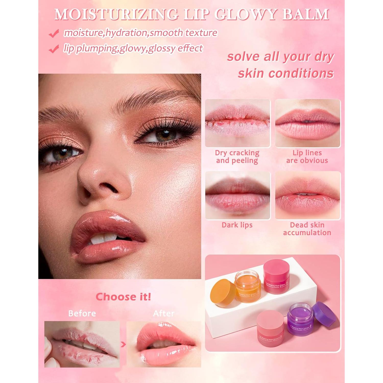 Bálsamo Labial Hidratante y Máscara para Dormir LYSdefeu - Pomelo