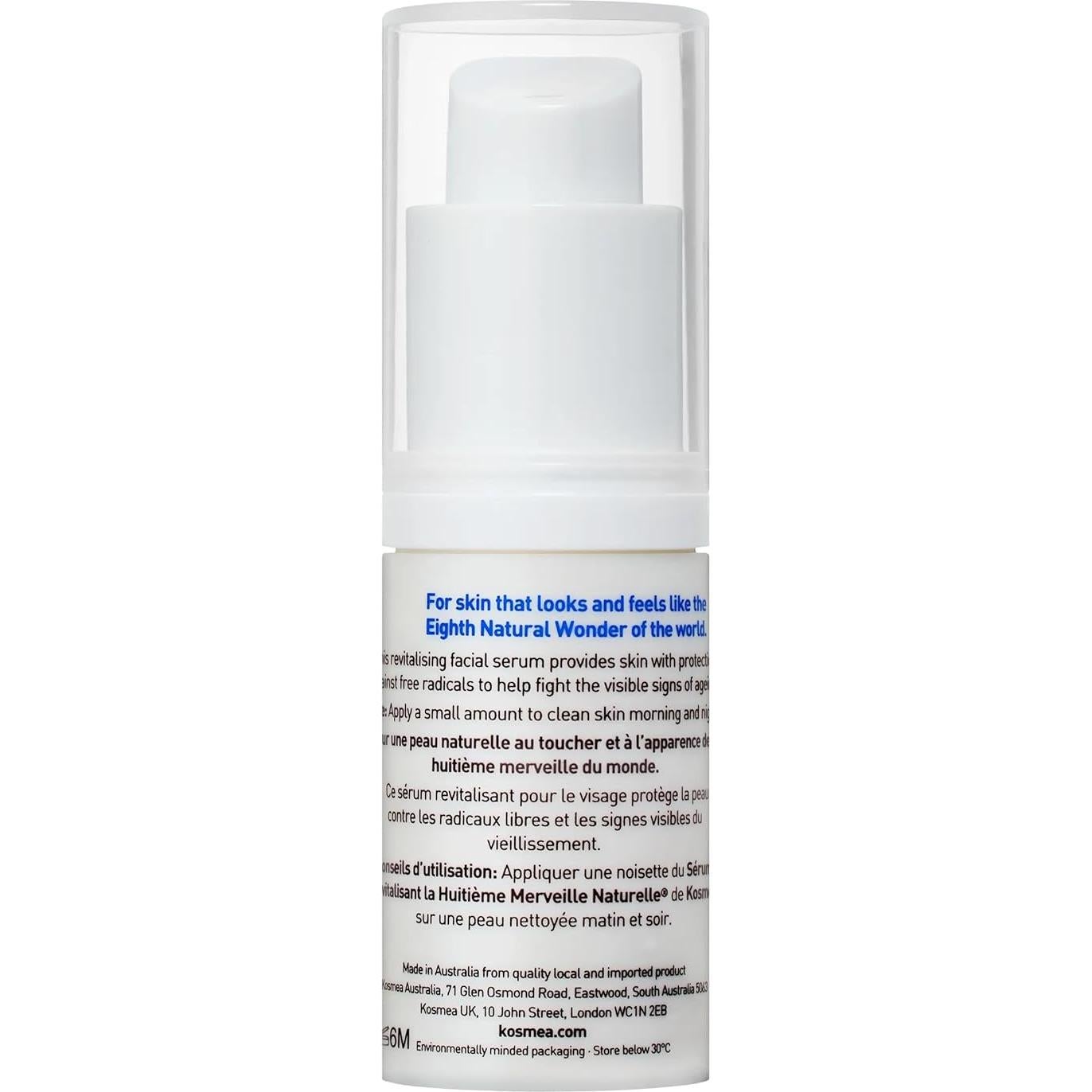 Suero Facial Antienvejecimiento Kosmea 14.79ml - Natural y Vegano